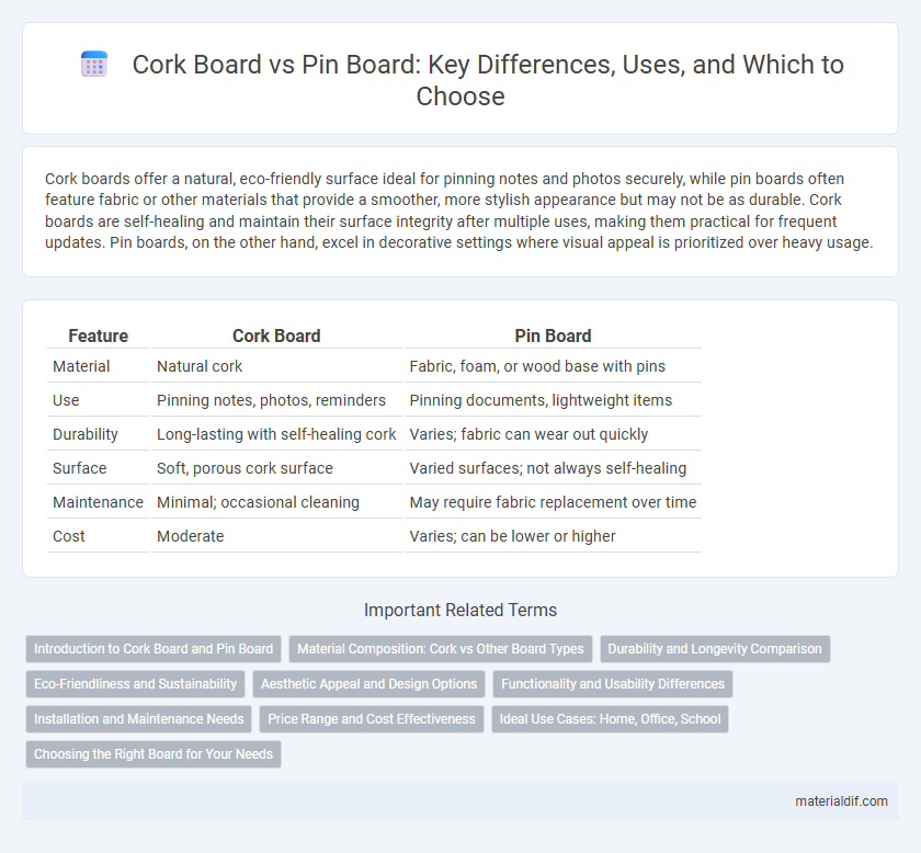 Cork Board vs Pin Board: Key Differences, Uses, and Which to Choose