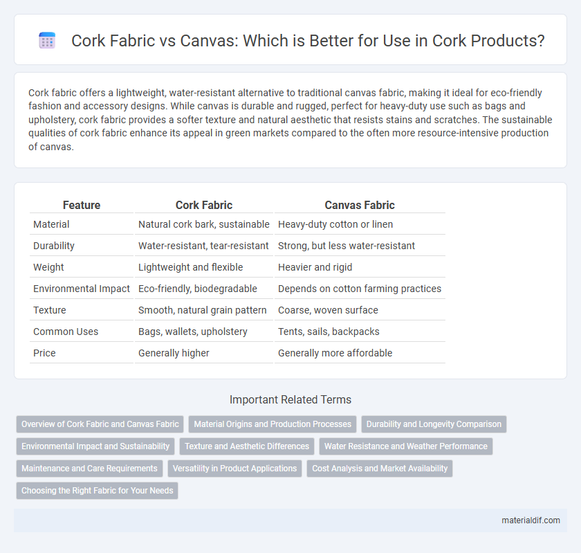 Cork Fabric vs Canvas: Which is Better for Use in Cork Products?