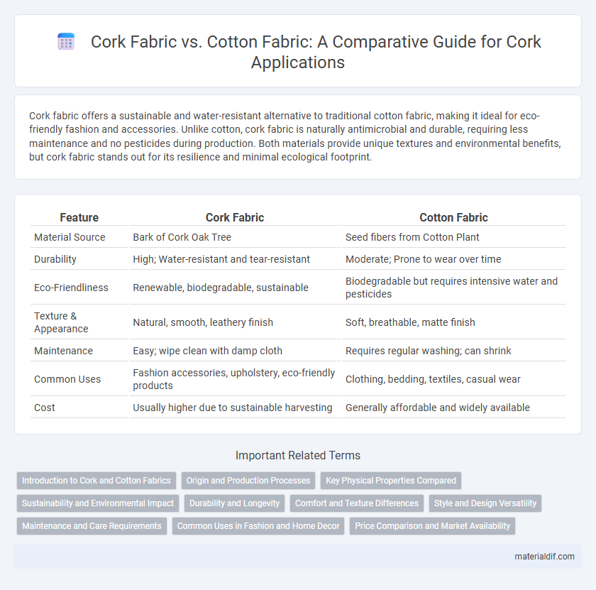 Cork Fabric vs. Cotton Fabric: A Comparative Guide for Cork Applications