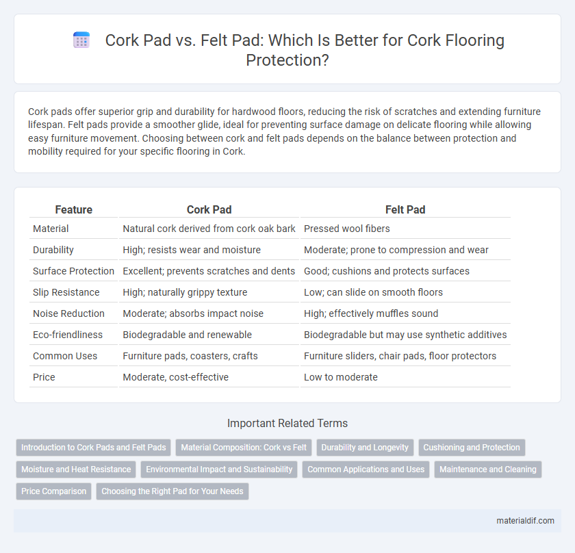 Cork Pad vs. Felt Pad: Which Is Better for Cork Flooring Protection?