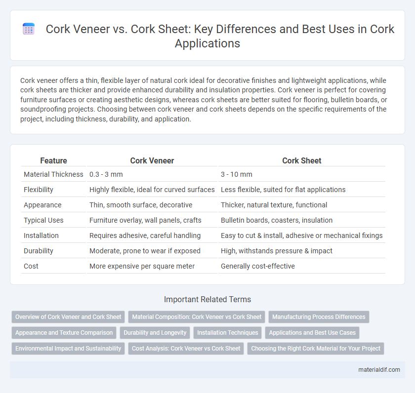 Cork Veneer vs. Cork Sheet: Key Differences and Best Uses in Cork Applications