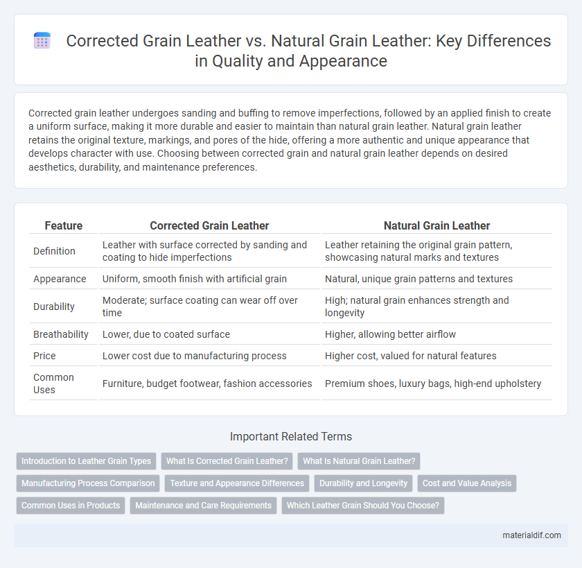 Corrected Grain Leather vs. Natural Grain Leather: Key Differences in Quality and Appearance