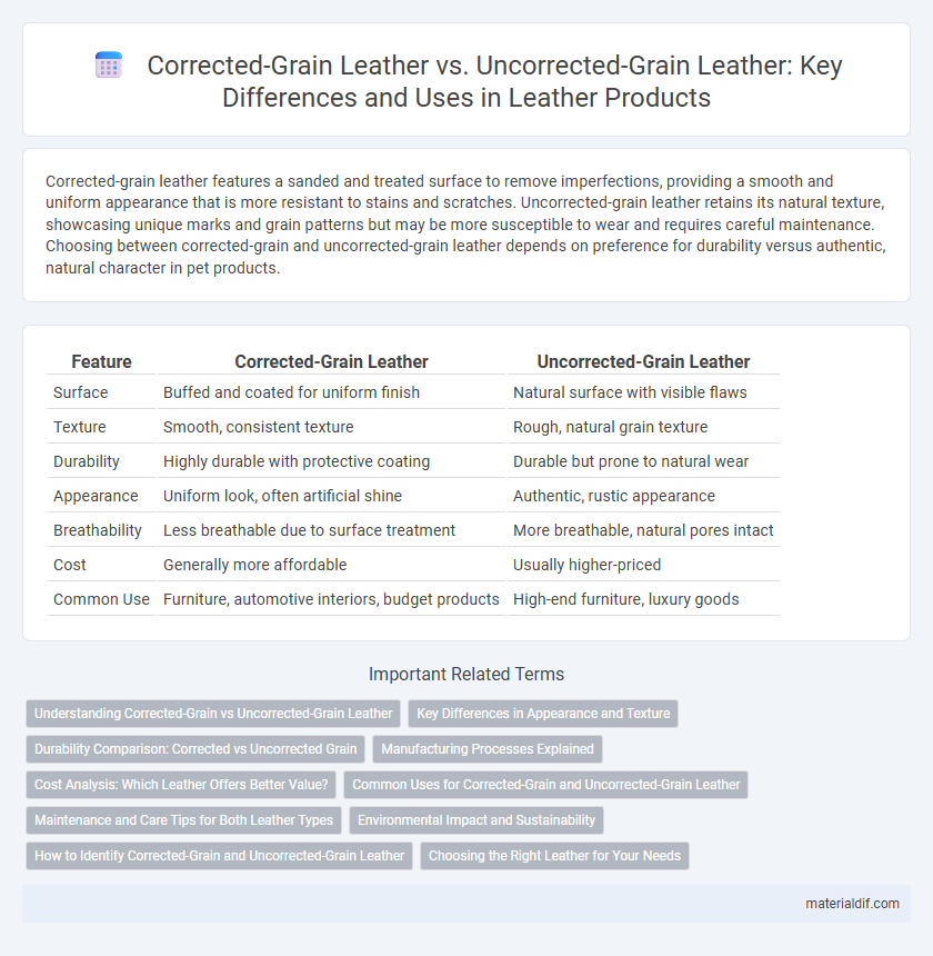 Corrected-Grain Leather vs. Uncorrected-Grain Leather: Key Differences and Uses in Leather Products