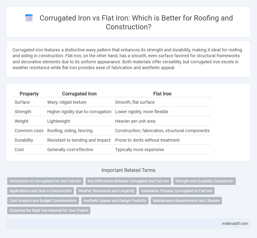 Corrugated Iron vs Flat Iron: Which is Better for Roofing and Construction?