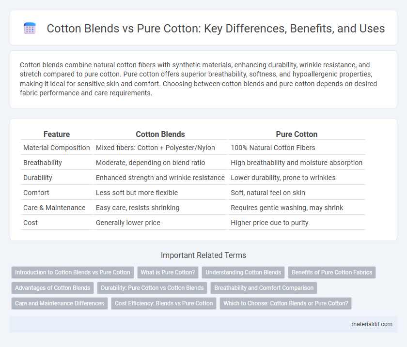 Cotton Blends vs Pure Cotton: Key Differences, Benefits, and Uses