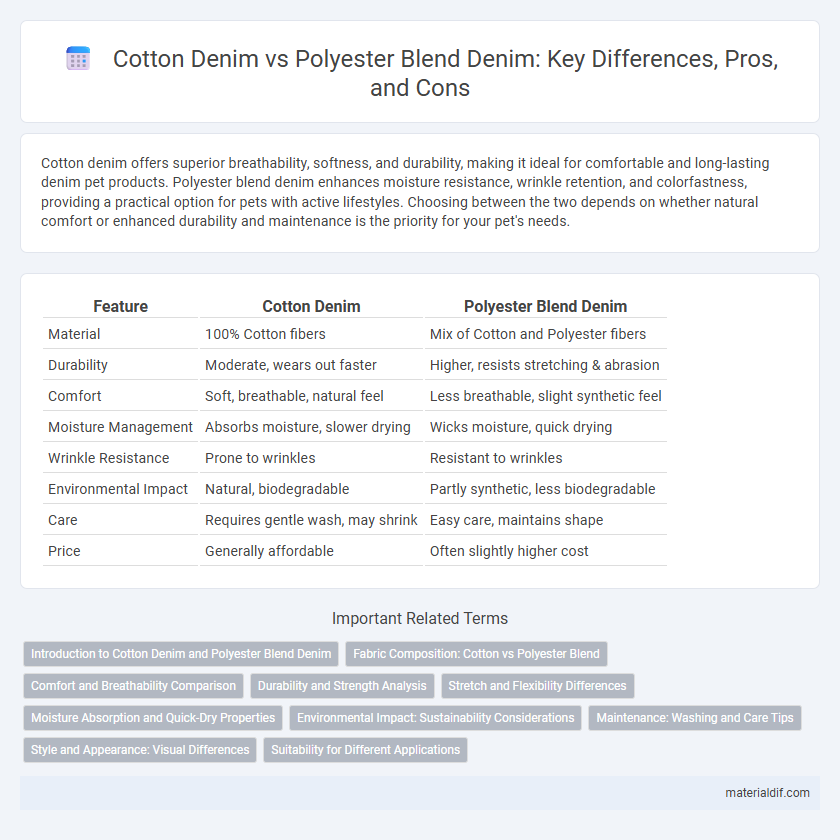 Cotton Denim vs Polyester Blend Denim: Key Differences, Pros, and Cons