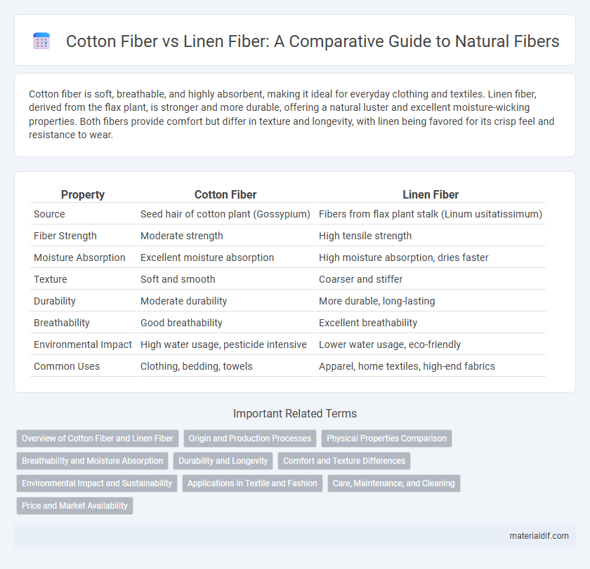 Cotton Fiber vs Linen Fiber: A Comparative Guide to Natural Fibers