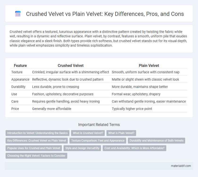 Crushed Velvet vs Plain Velvet: Key Differences, Pros, and Cons