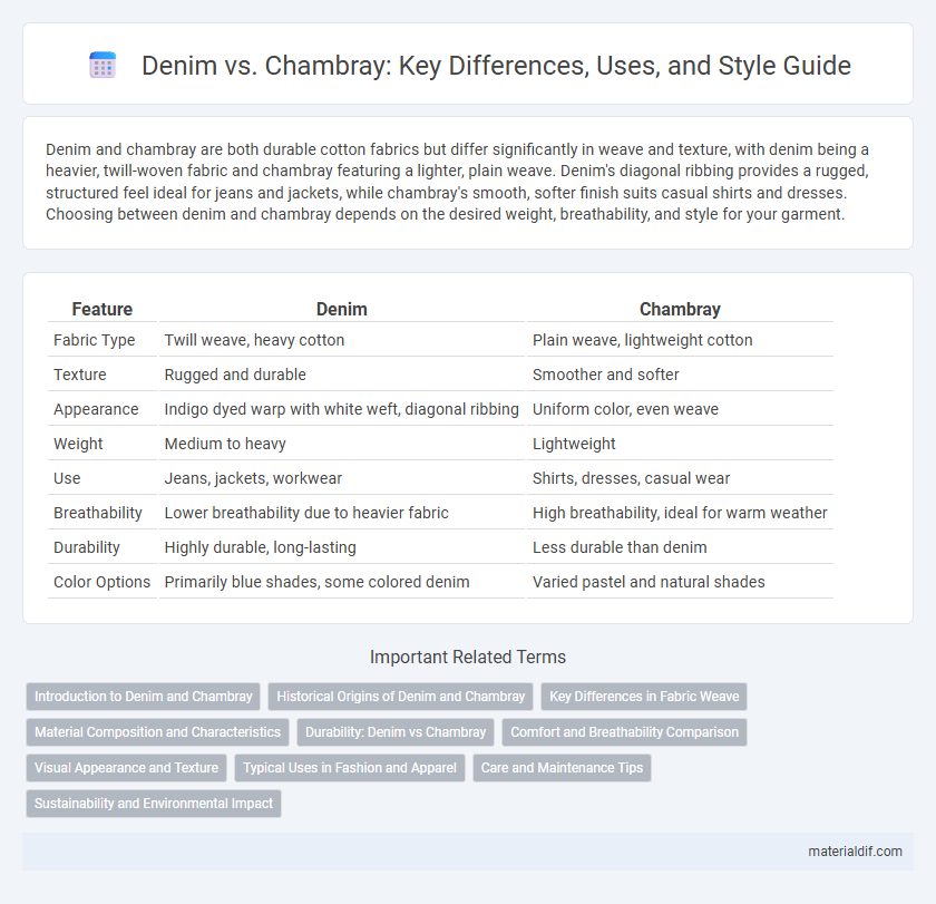 Denim vs. Chambray: Key Differences, Uses, and Style Guide