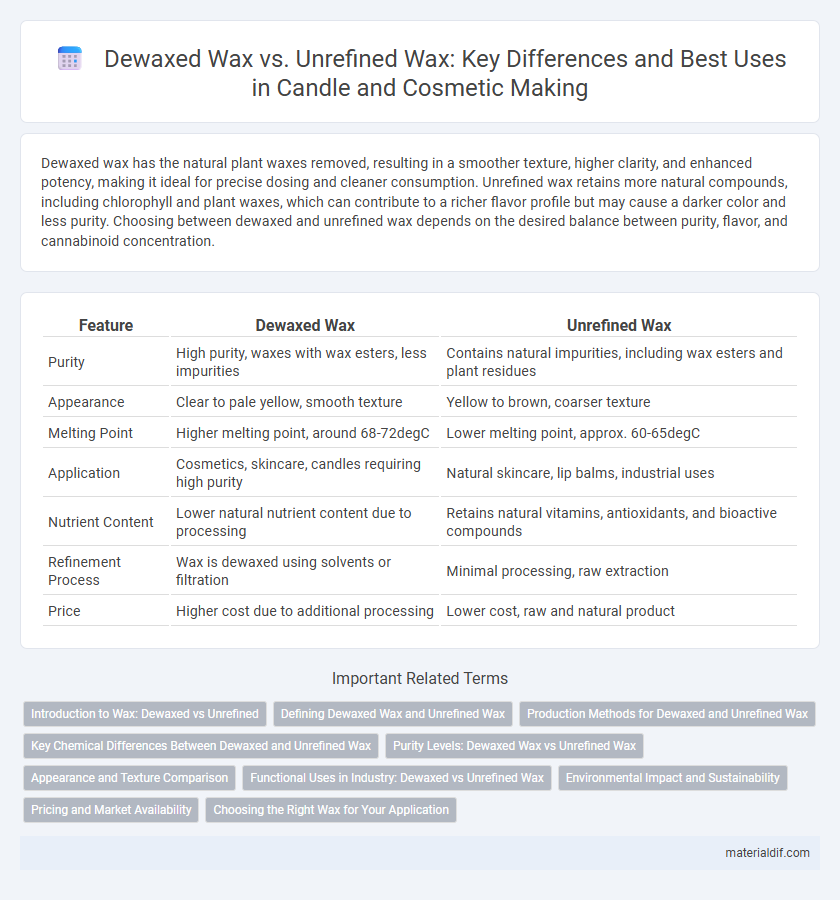 Dewaxed Wax vs. Unrefined Wax: Key Differences and Best Uses in Candle and Cosmetic Making
