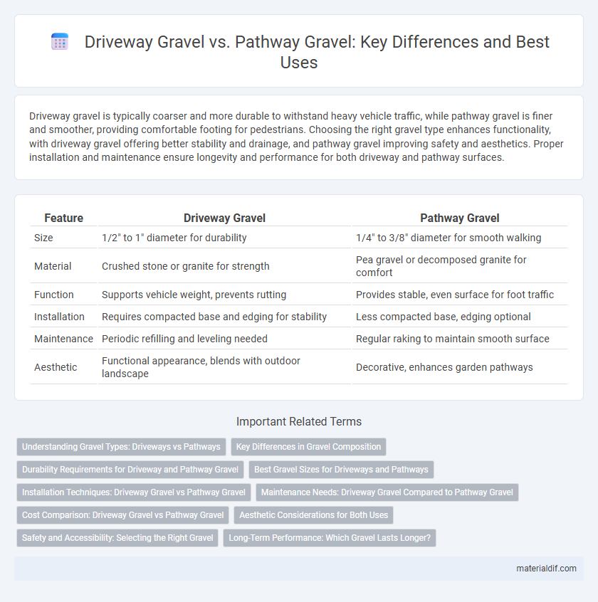 Driveway Gravel vs. Pathway Gravel: Key Differences and Best Uses