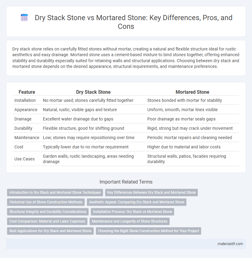 Dry Stack Stone vs Mortared Stone: Key Differences, Pros, and Cons