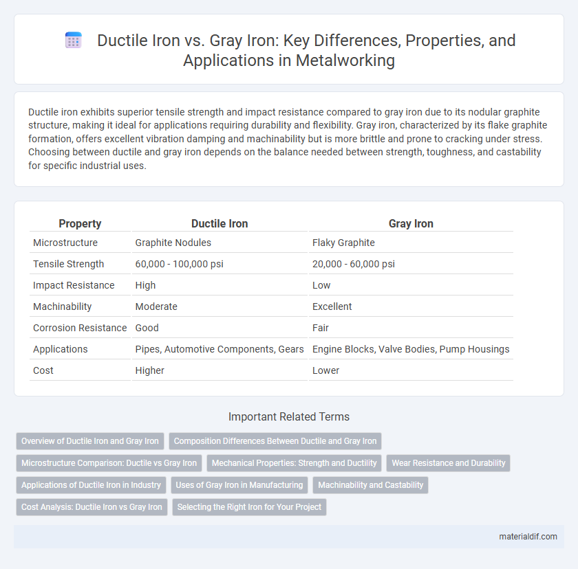 Ductile Iron vs. Gray Iron: Key Differences, Properties, and Applications in Metalworking