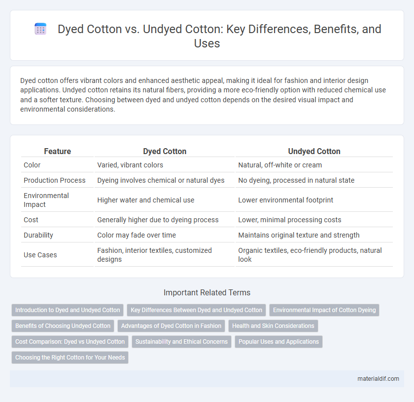Dyed Cotton vs. Undyed Cotton: Key Differences, Benefits, and Uses