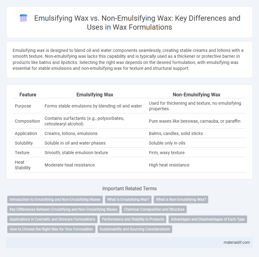 Emulsifying Wax vs. Non-Emulsifying Wax: Key Differences and Uses in Wax Formulations