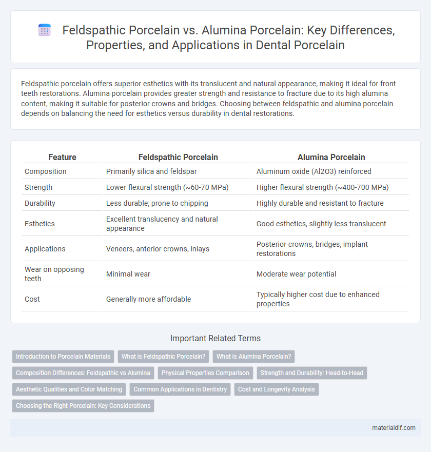 Feldspathic Porcelain vs. Alumina Porcelain: Key Differences, Properties, and Applications in Dental Porcelain
