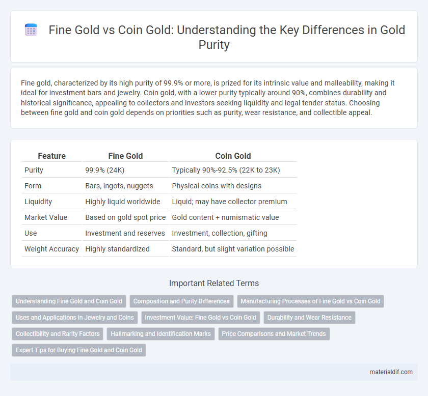 Fine Gold vs Coin Gold: Understanding the Key Differences in Gold Purity