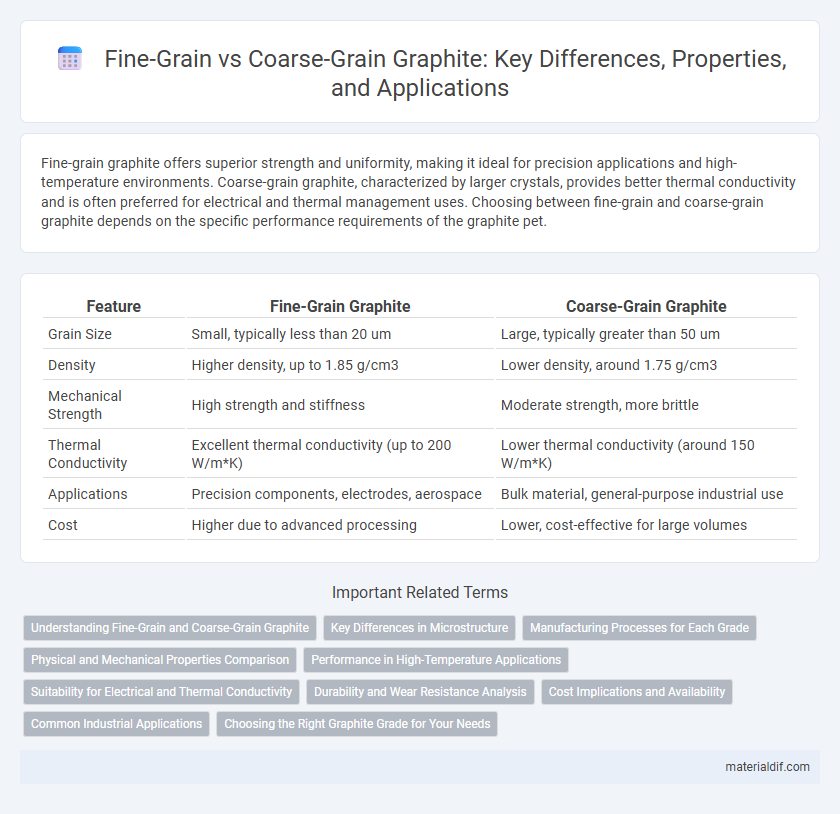 Fine-Grain vs Coarse-Grain Graphite: Key Differences, Properties, and Applications