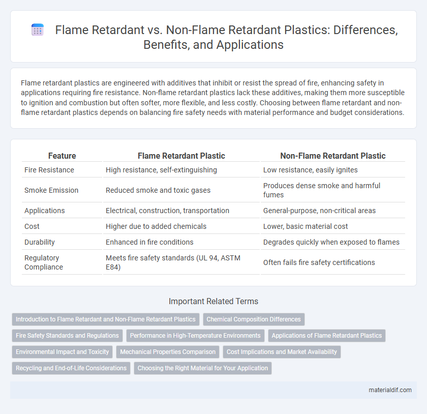 Flame Retardant vs. Non-Flame Retardant Plastics: Differences, Benefits, and Applications