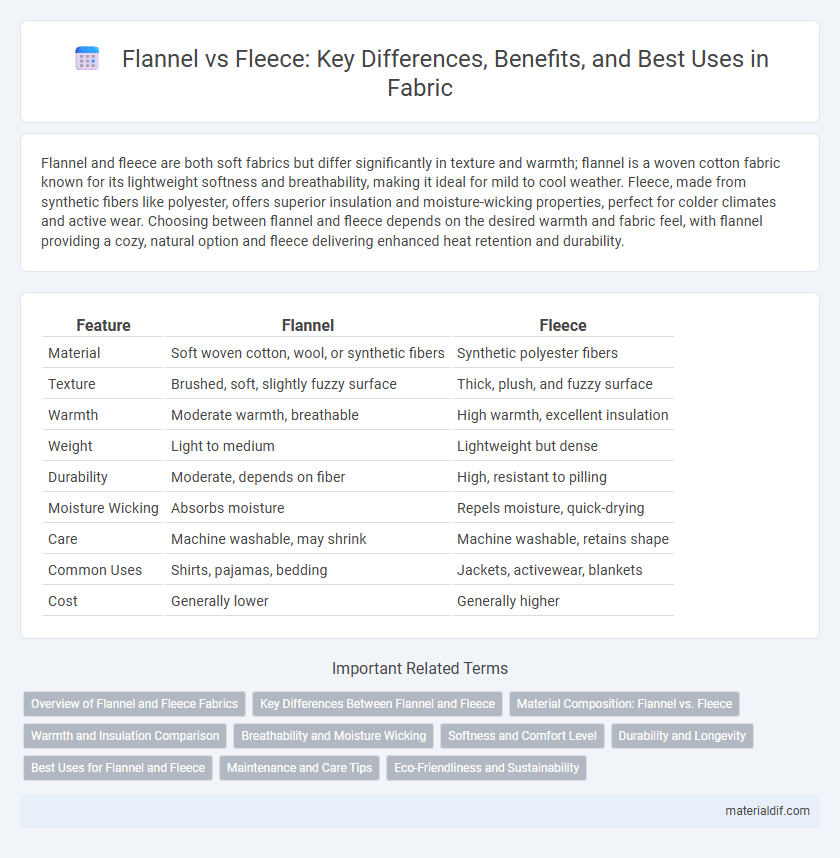 Flannel vs Fleece: Key Differences, Benefits, and Best Uses in Fabric