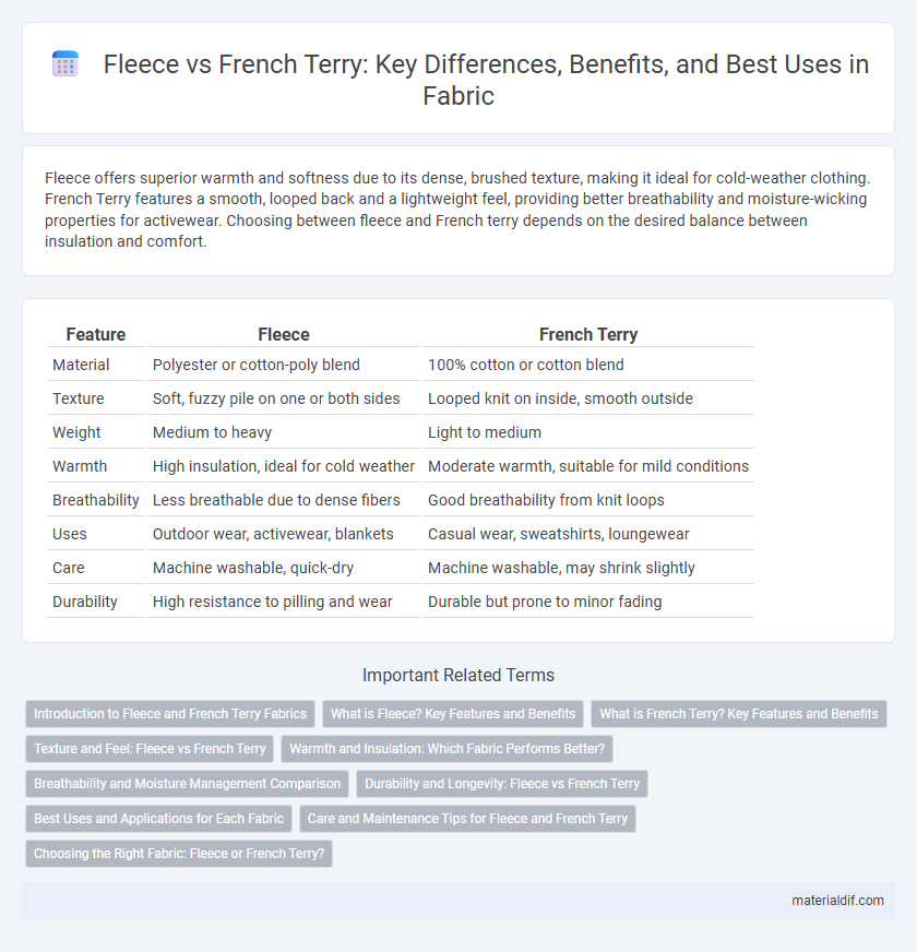 Fleece vs French Terry: Key Differences, Benefits, and Best Uses in Fabric