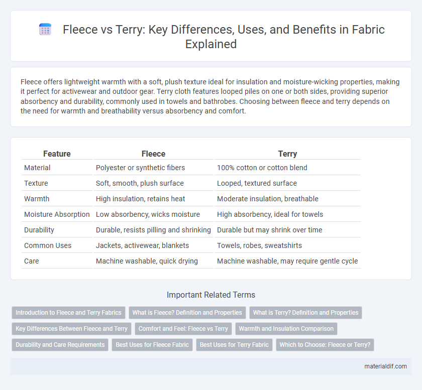 Fleece vs Terry: Key Differences, Uses, and Benefits in Fabric Explained