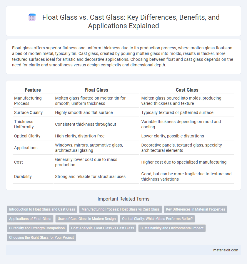 Float Glass vs. Cast Glass: Key Differences, Benefits, and Applications Explained