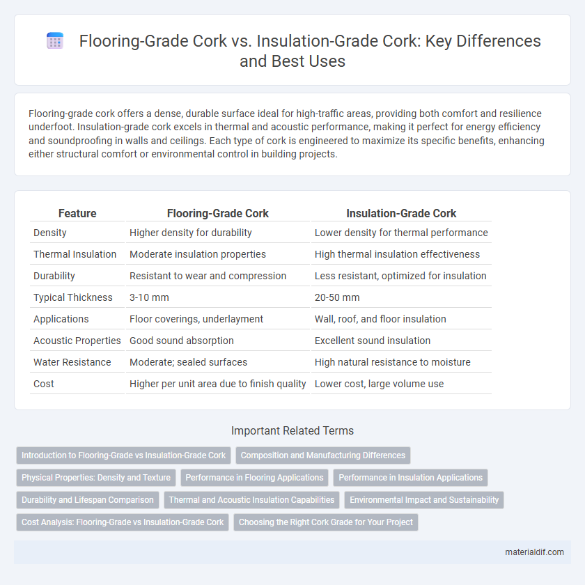 Flooring-Grade Cork vs. Insulation-Grade Cork: Key Differences and Best Uses