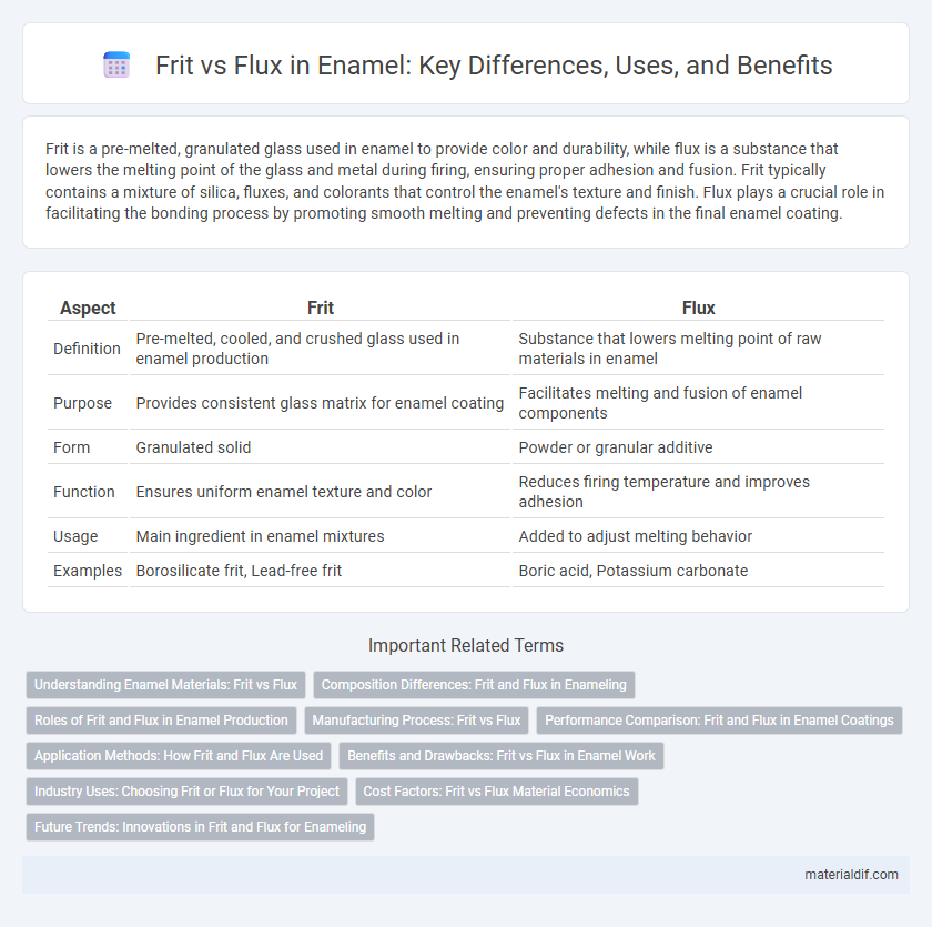 Frit vs Flux in Enamel: Key Differences, Uses, and Benefits