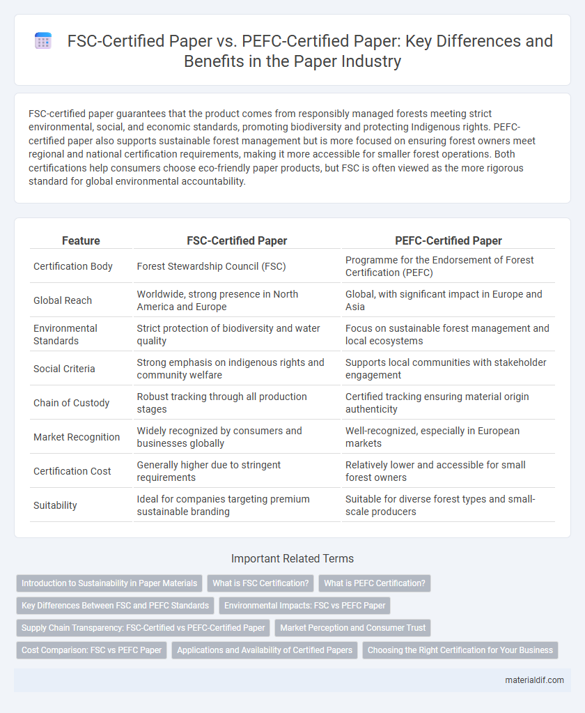 FSC-Certified Paper vs. PEFC-Certified Paper: Key Differences and Benefits in the Paper Industry