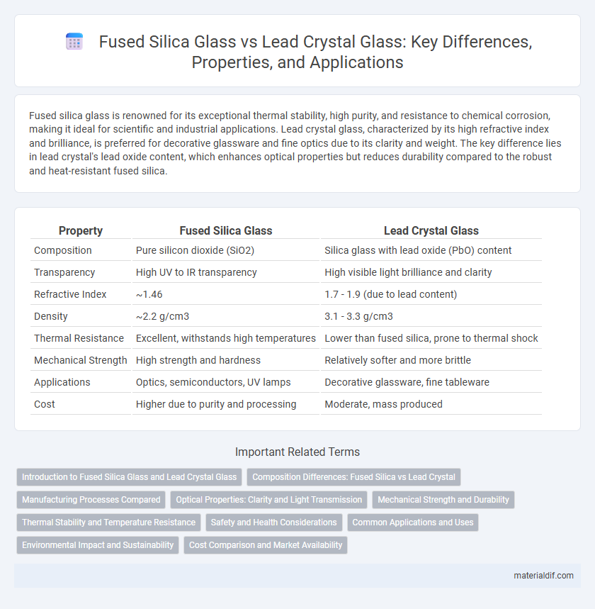Fused Silica Glass vs Lead Crystal Glass: Key Differences, Properties, and Applications