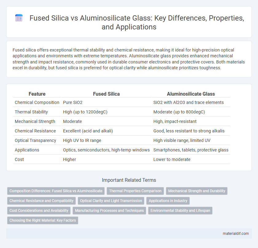 Fused Silica vs Aluminosilicate Glass: Key Differences, Properties, and Applications