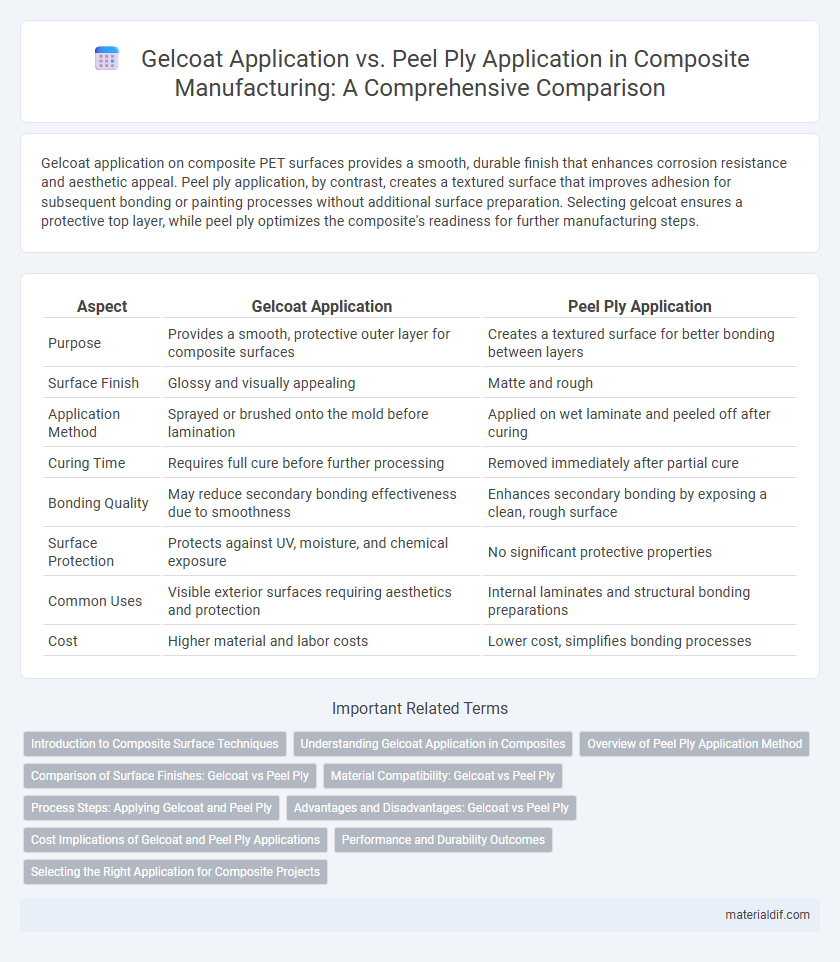 Gelcoat Application vs. Peel Ply Application in Composite Manufacturing: A Comprehensive Comparison