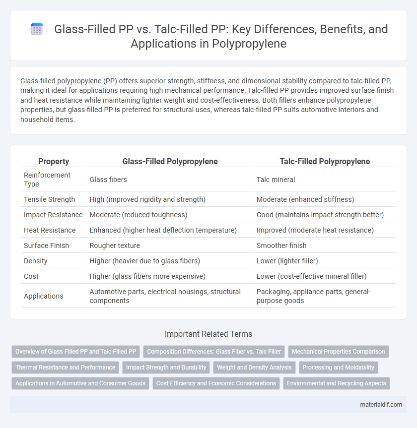 Glass-Filled PP vs. Talc-Filled PP: Key Differences, Benefits, and Applications in Polypropylene
