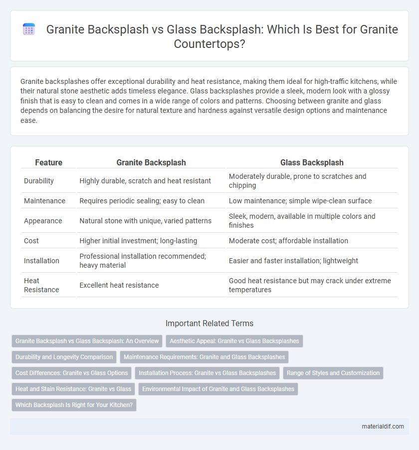 Granite Backsplash vs Glass Backsplash: Which Is Best for Granite Countertops?