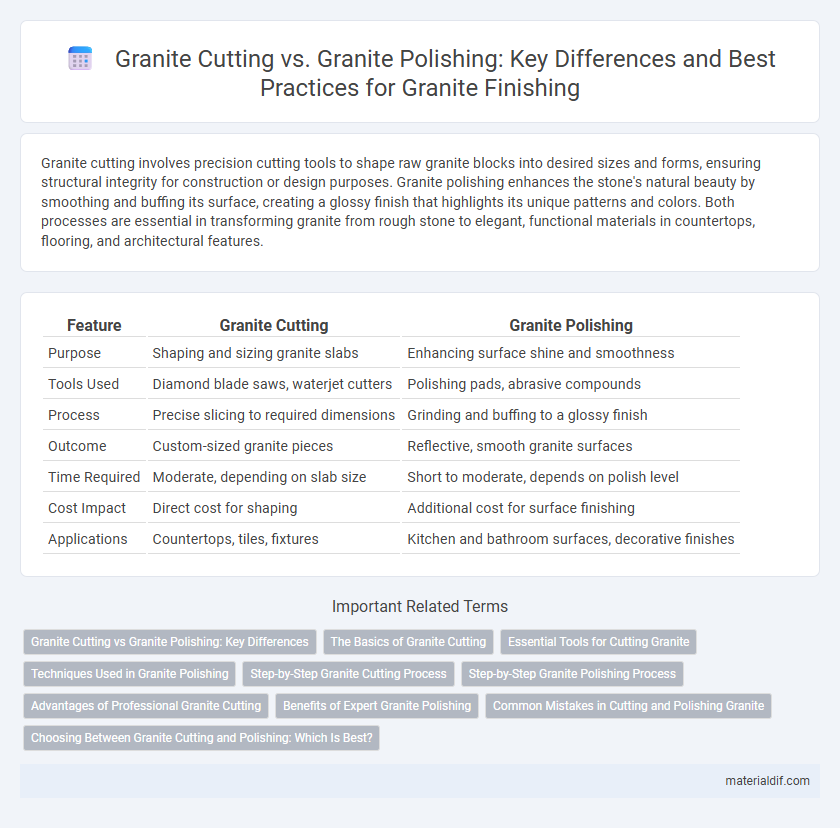 Granite Cutting vs. Granite Polishing: Key Differences and Best Practices for Granite Finishing