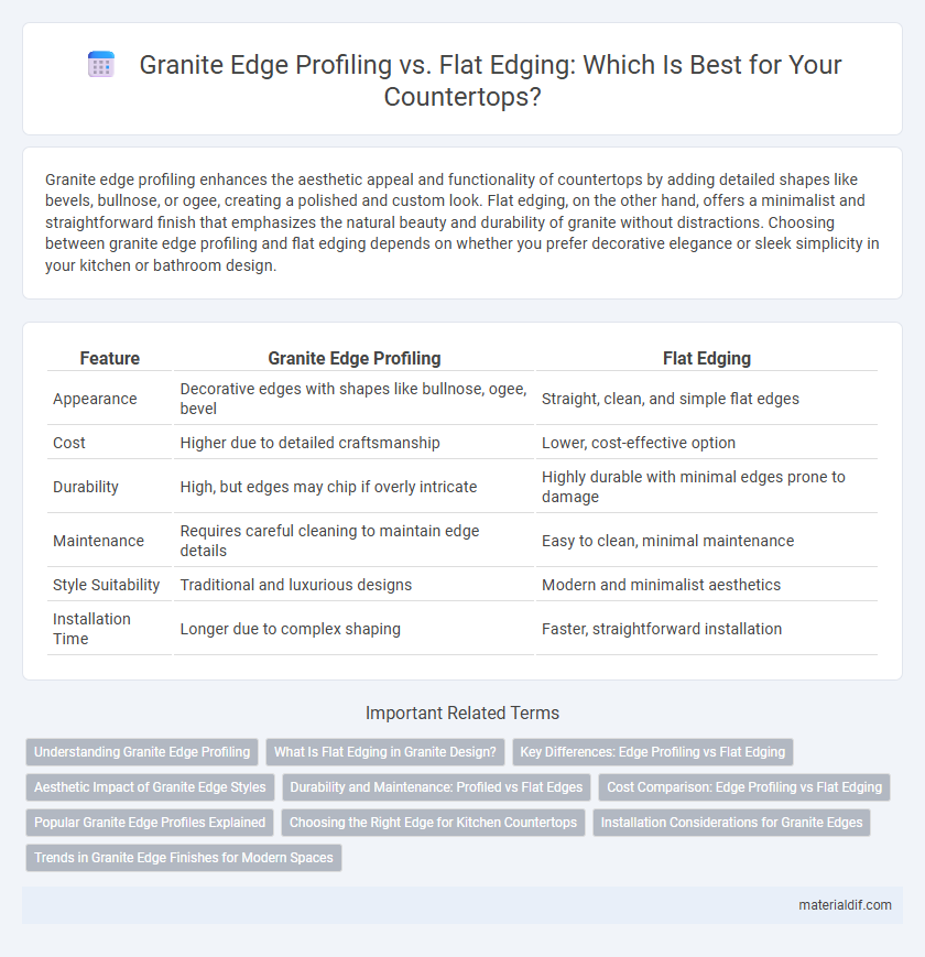Granite Edge Profiling vs. Flat Edging: Which Is Best for Your Countertops?