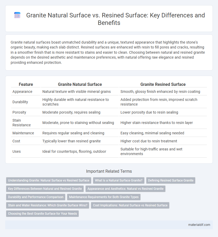 Granite Natural Surface vs. Resined Surface: Key Differences and Benefits