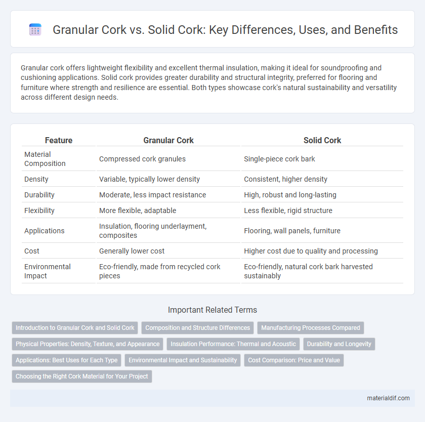 Granular Cork vs. Solid Cork: Key Differences, Uses, and Benefits