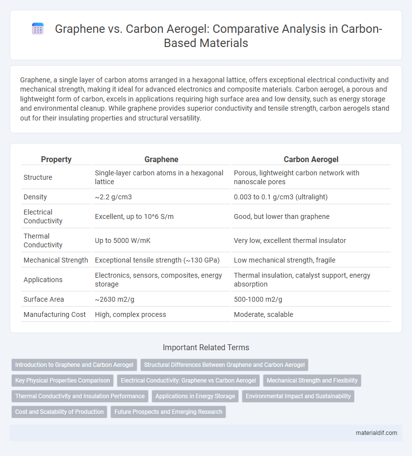 Graphene vs. Carbon Aerogel: Comparative Analysis in Carbon-Based Materials