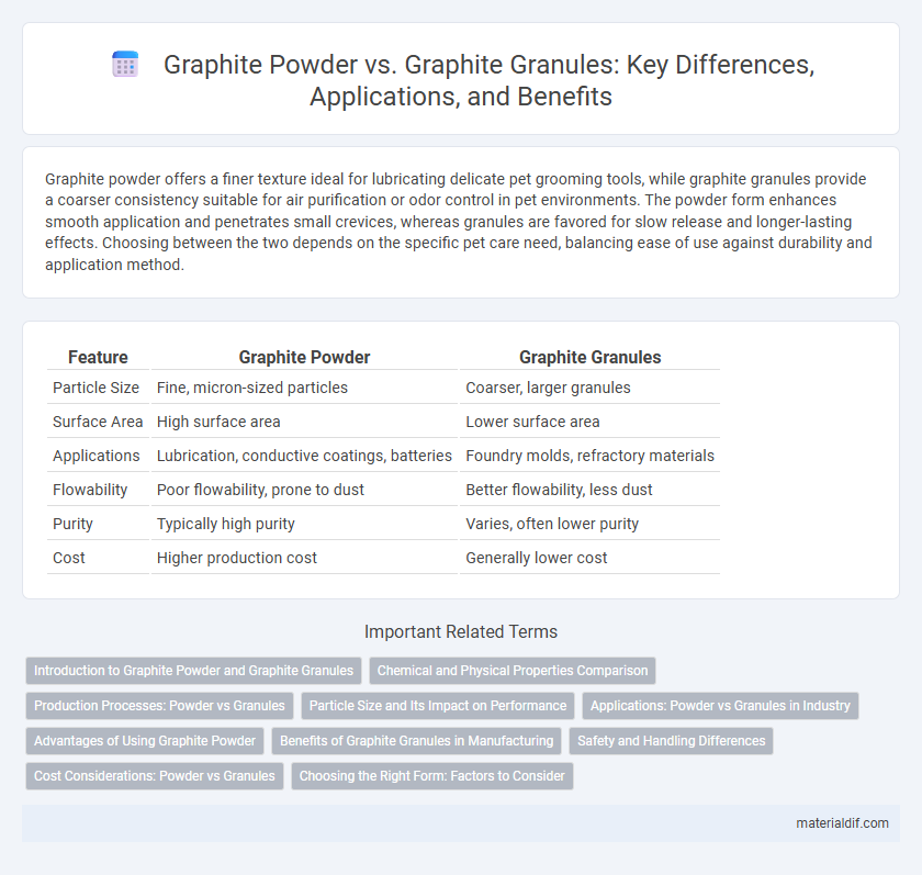 Graphite Powder vs. Graphite Granules: Key Differences, Applications, and Benefits