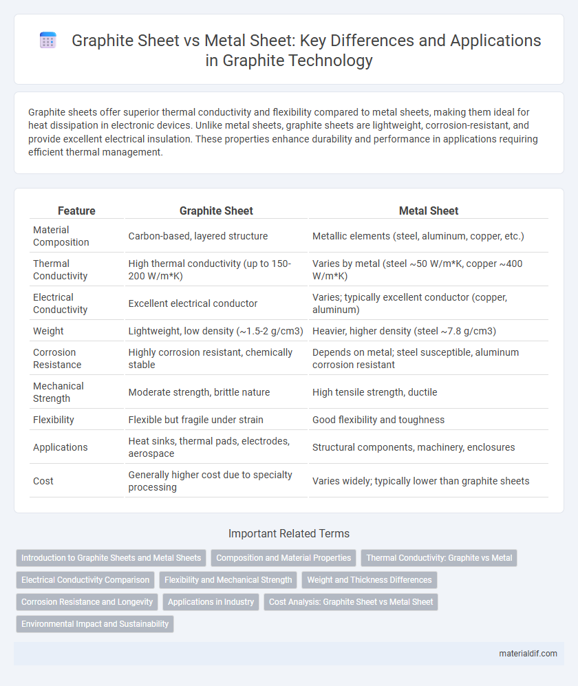 Graphite Sheet vs Metal Sheet: Key Differences and Applications in Graphite Technology
