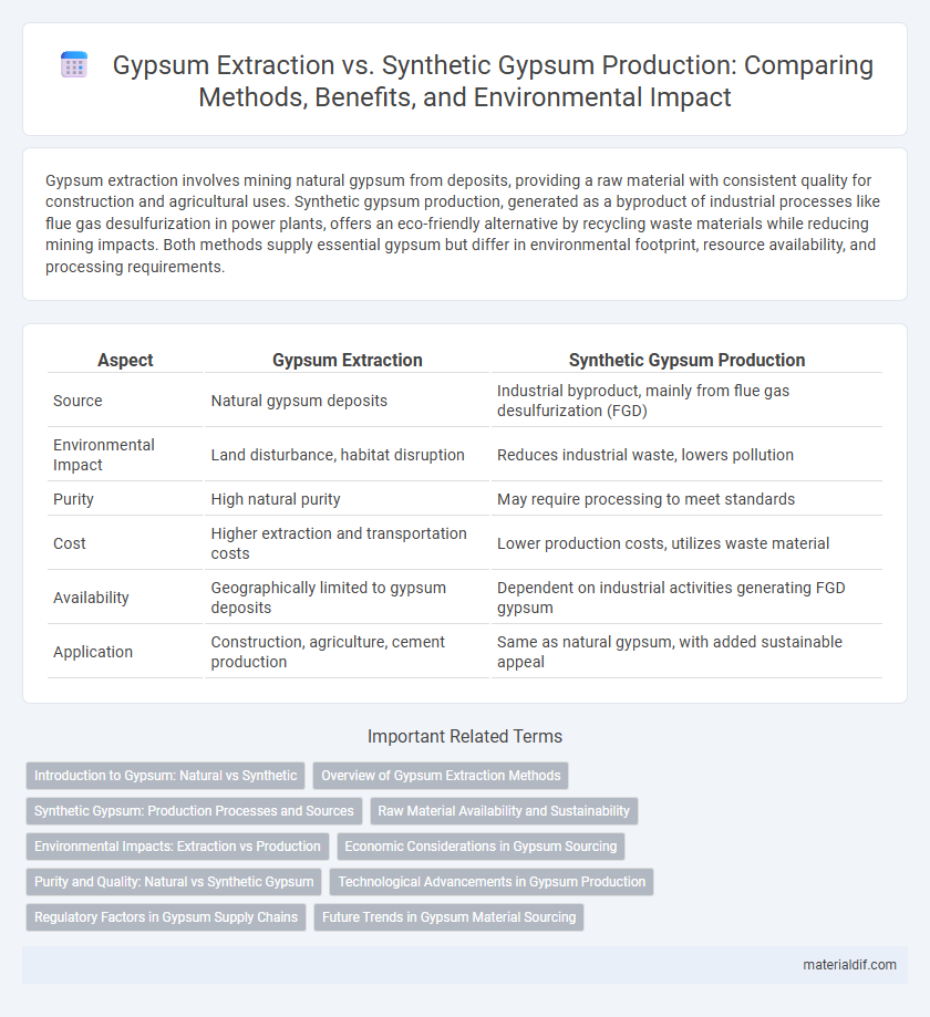 Gypsum Extraction vs. Synthetic Gypsum Production: Comparing Methods, Benefits, and Environmental Impact