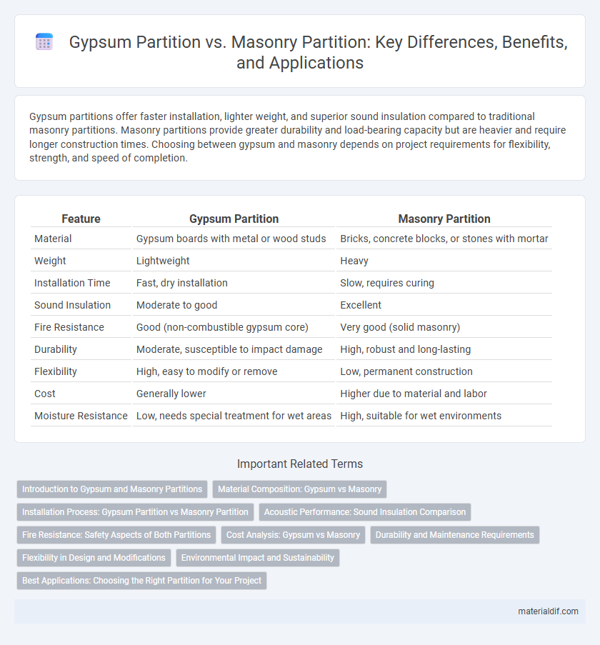 Gypsum Partition vs. Masonry Partition: Key Differences, Benefits, and Applications