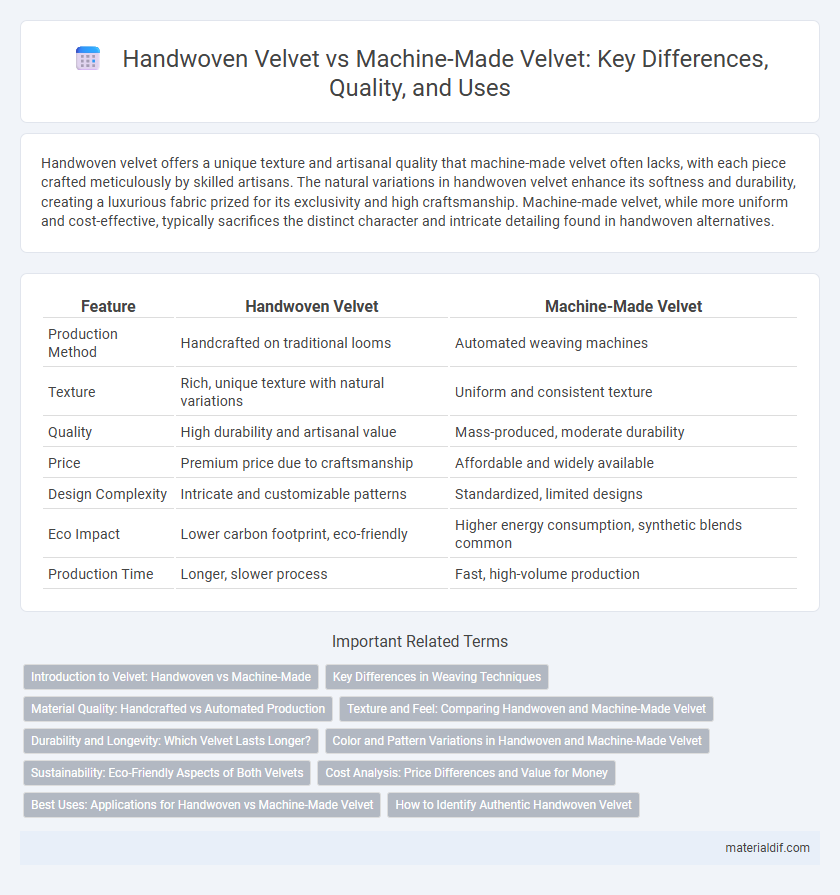 Handwoven Velvet vs Machine-Made Velvet: Key Differences, Quality, and Uses