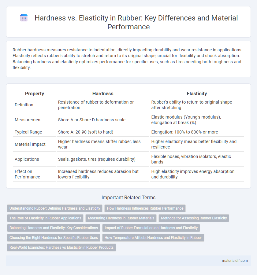 Hardness vs. Elasticity in Rubber: Key Differences and Material Performance