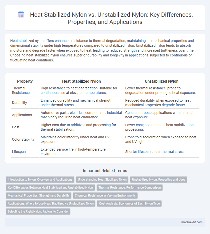 Heat Stabilized Nylon vs. Unstabilized Nylon: Key Differences, Properties, and Applications
