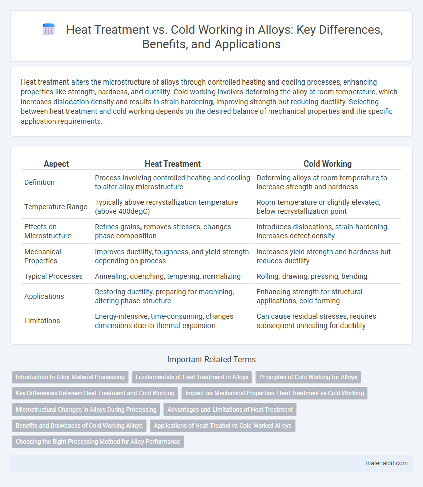 Heat Treatment vs. Cold Working in Alloys: Key Differences, Benefits, and Applications