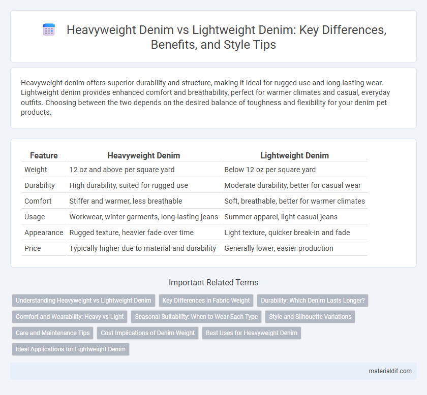 Heavyweight Denim vs Lightweight Denim: Key Differences, Benefits, and Style Tips