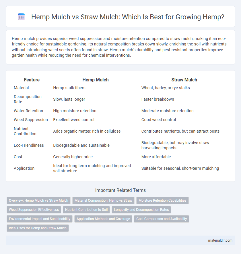 Hemp Mulch vs Straw Mulch: Which Is Best for Growing Hemp?